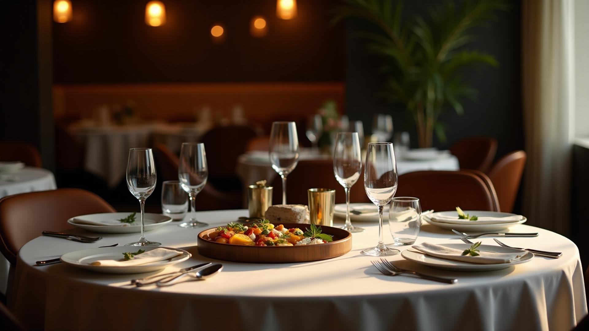 Elegant dining room background